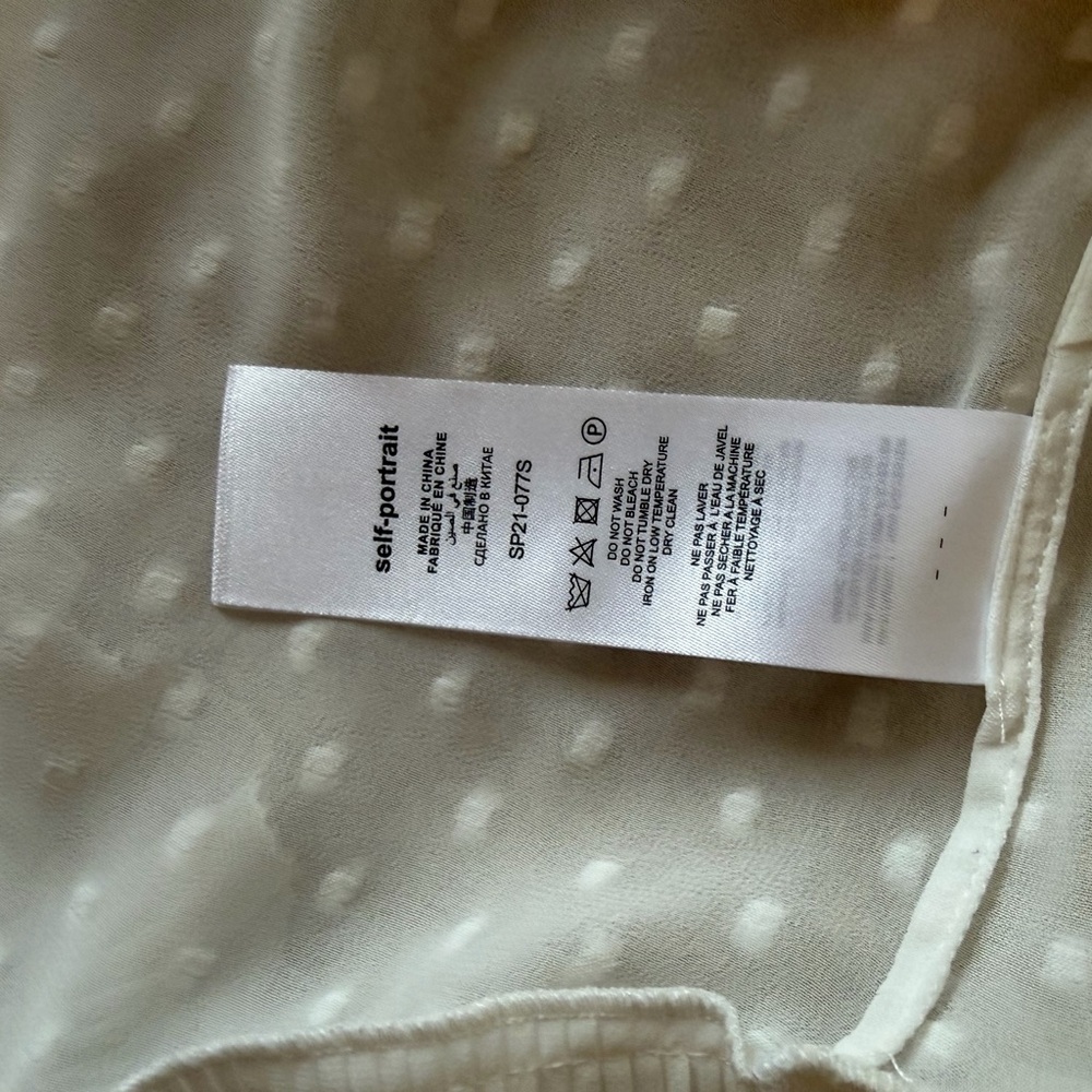 Self-Portrait White Ruffled Blouse - Picture 6 of 6